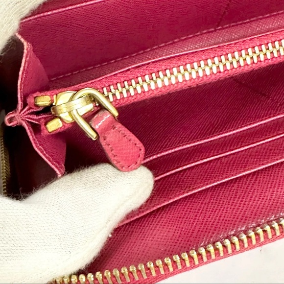 Prada Saffiano Zip Around Wallet - Picture 13 of 16